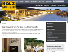 Tablet Screenshot of holz-kreuzer.de